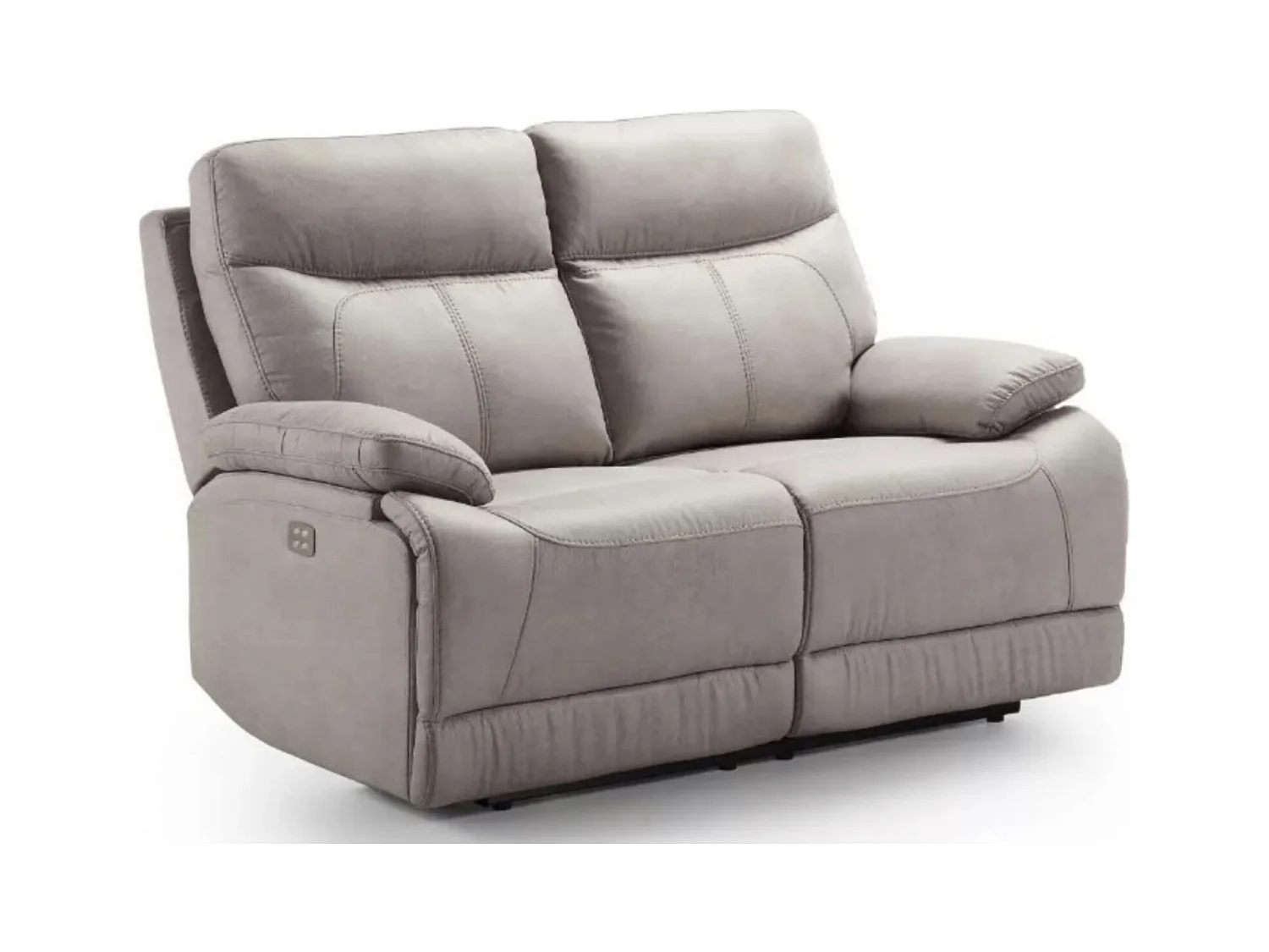 Ducka microvezel elektrische relaxbank-Kleur Bruin-Systeem Elektrisch-Aantal plaatsen) 2 zitplaatsen