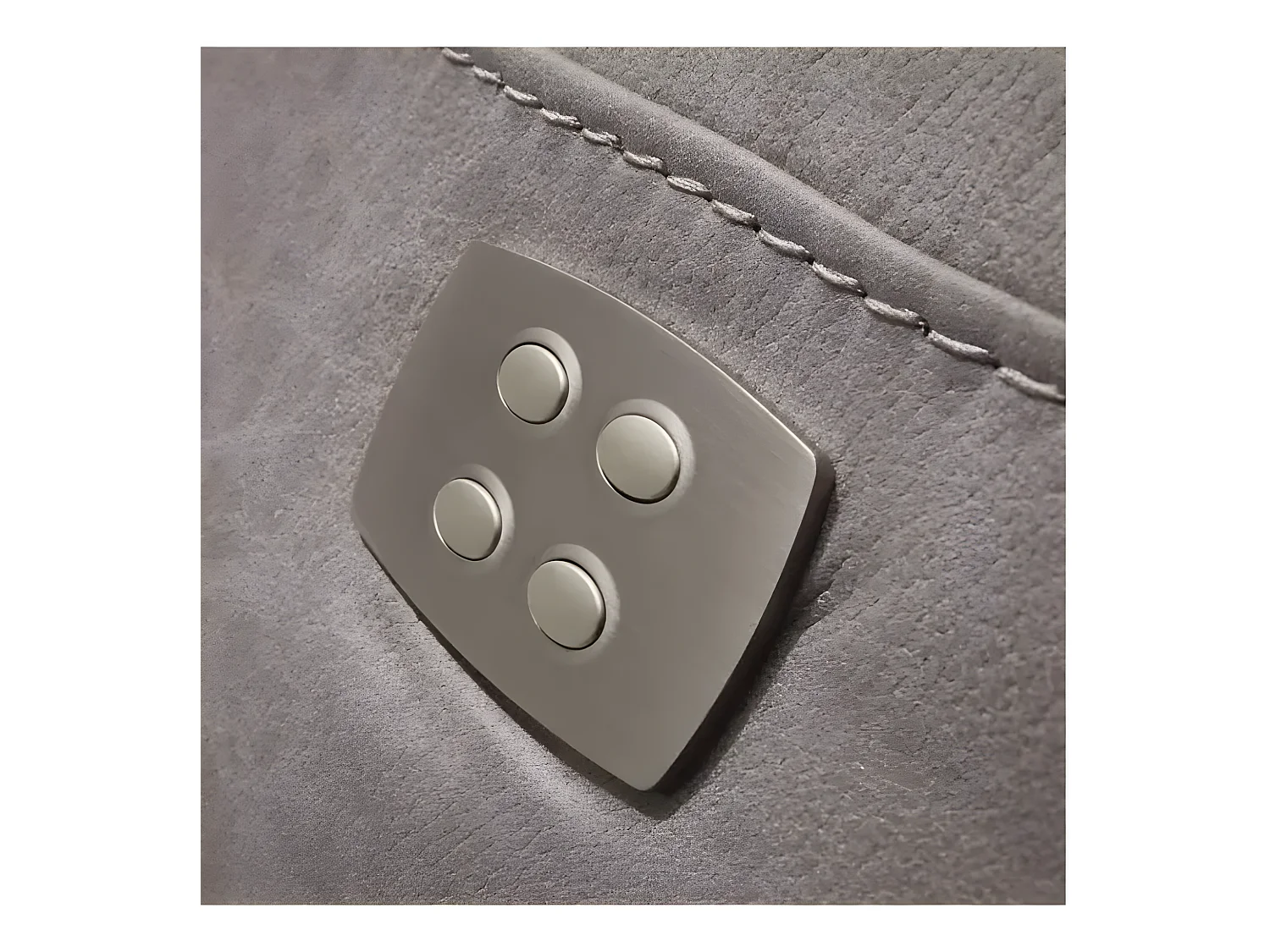 Canapé de relaxation électrique en microfibre Ducka-Couleur Marron-Système Electrique-3 places