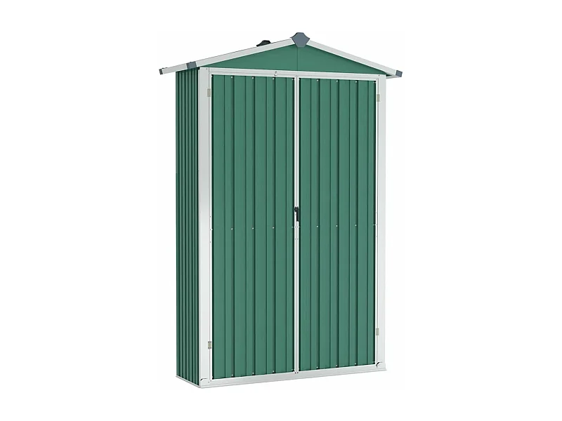 Abri de jardin Vert 107,5x46x183 Acier galvanisé