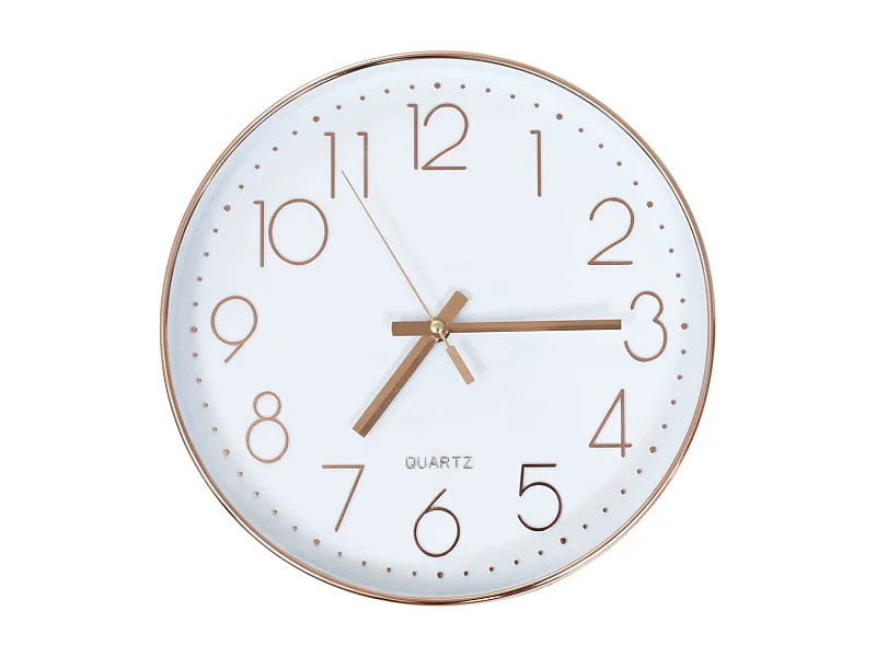 Horloge murale 30cm Or rosé