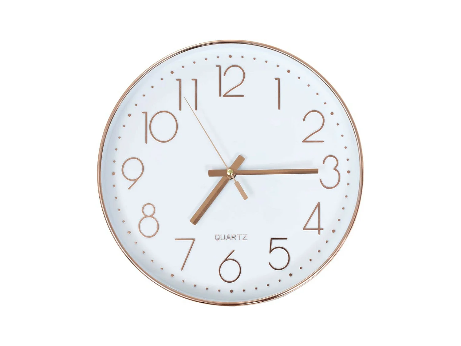 Horloge murale 30cm Or rosé