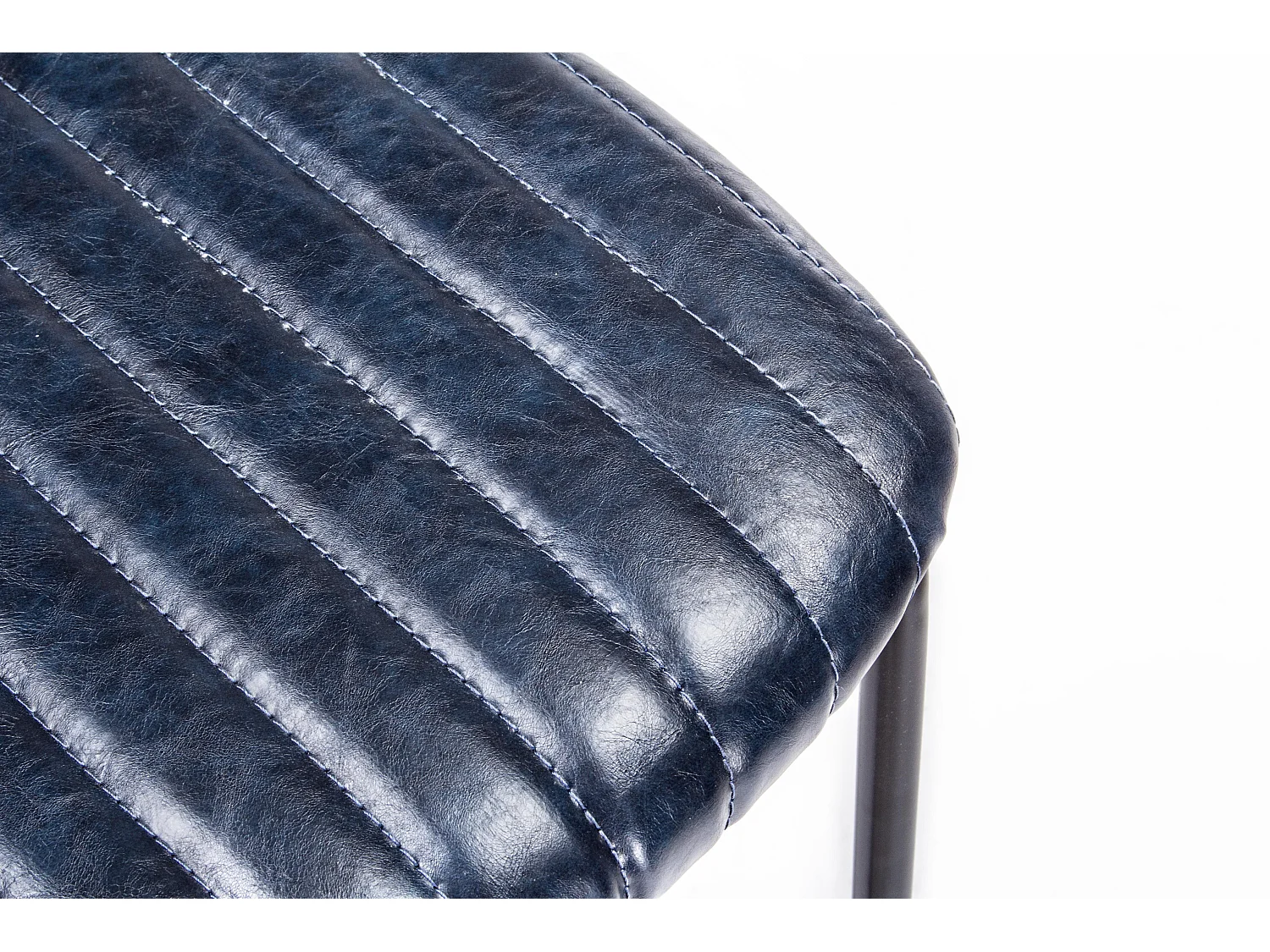 Debbie blauw stalen barkruk zithoogte 74 cm