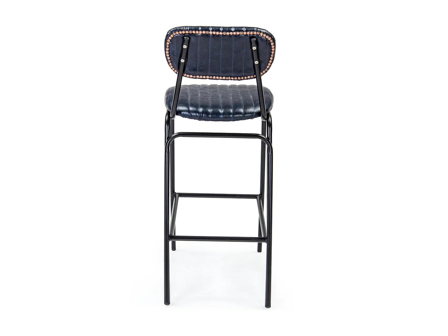 Tabouret de bar acier bleu Debbie hauteur d'assise 74cm