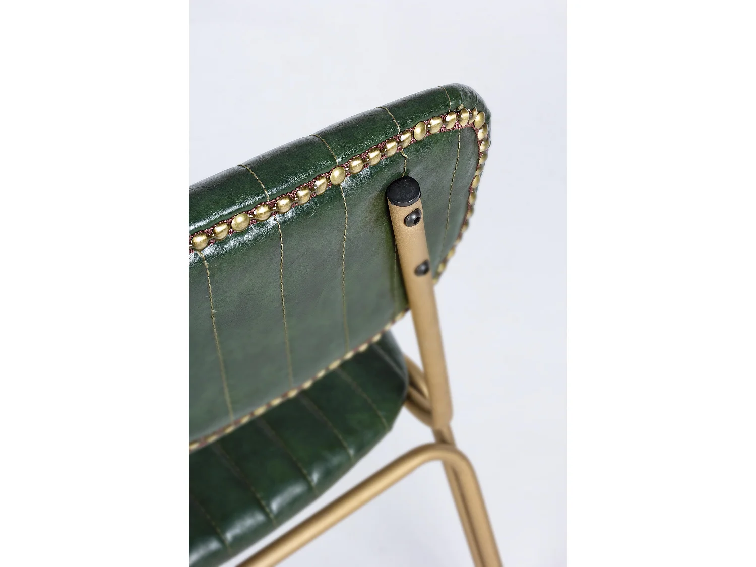 Addy groen en goud stalen barstoel zithoogte 73 cm