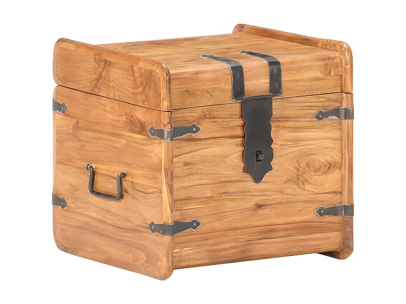 Coffre 40x40x40 Bois d'acacia solide 5