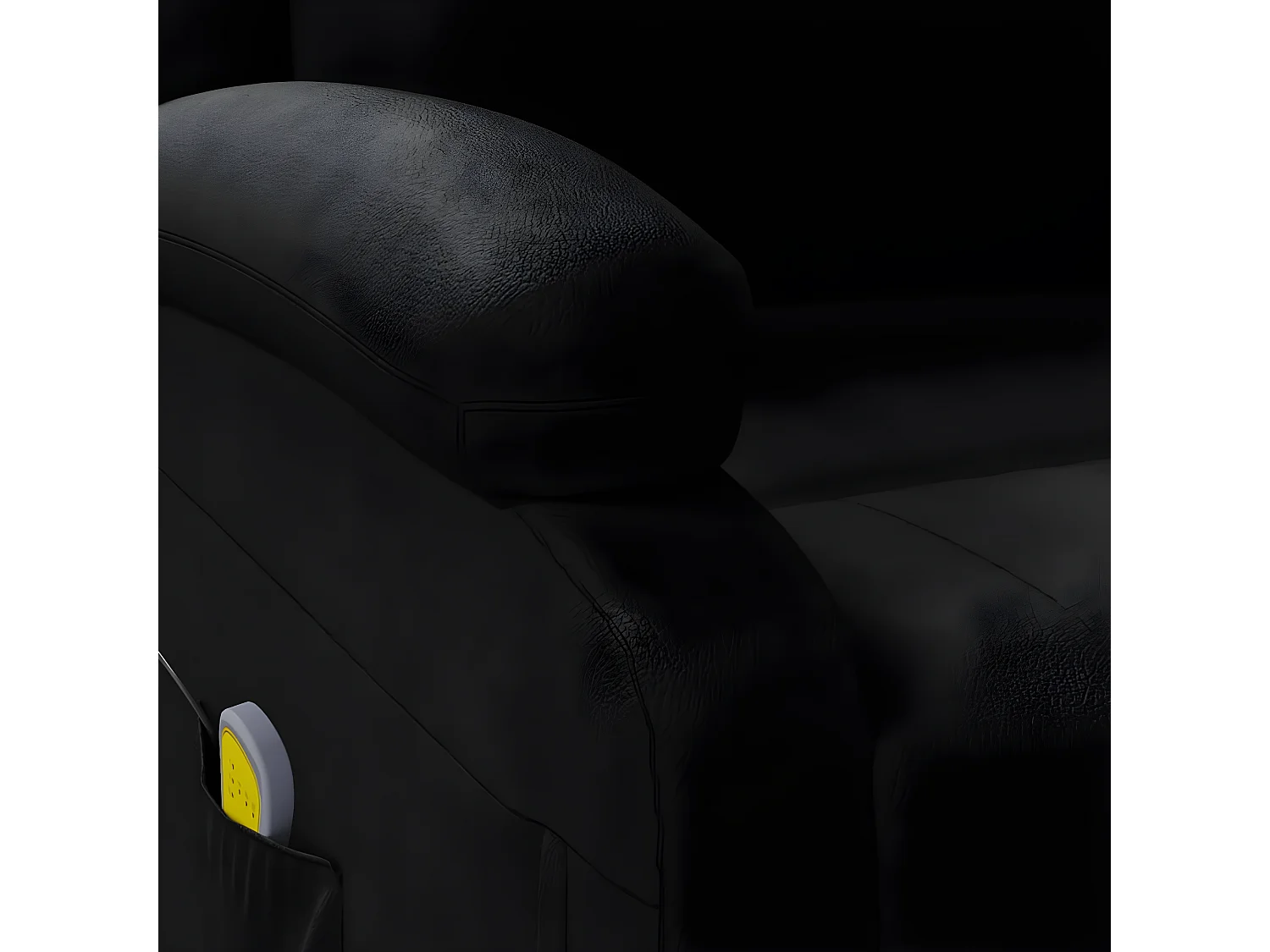 Fauteuil de massage Noir Similicuir