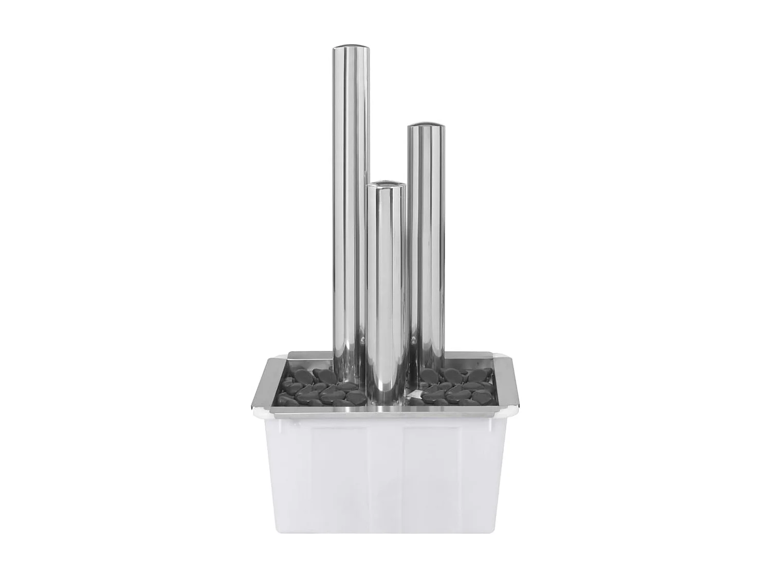 Fontaine de jardin Argenté 48x34x88 Acier inoxydable