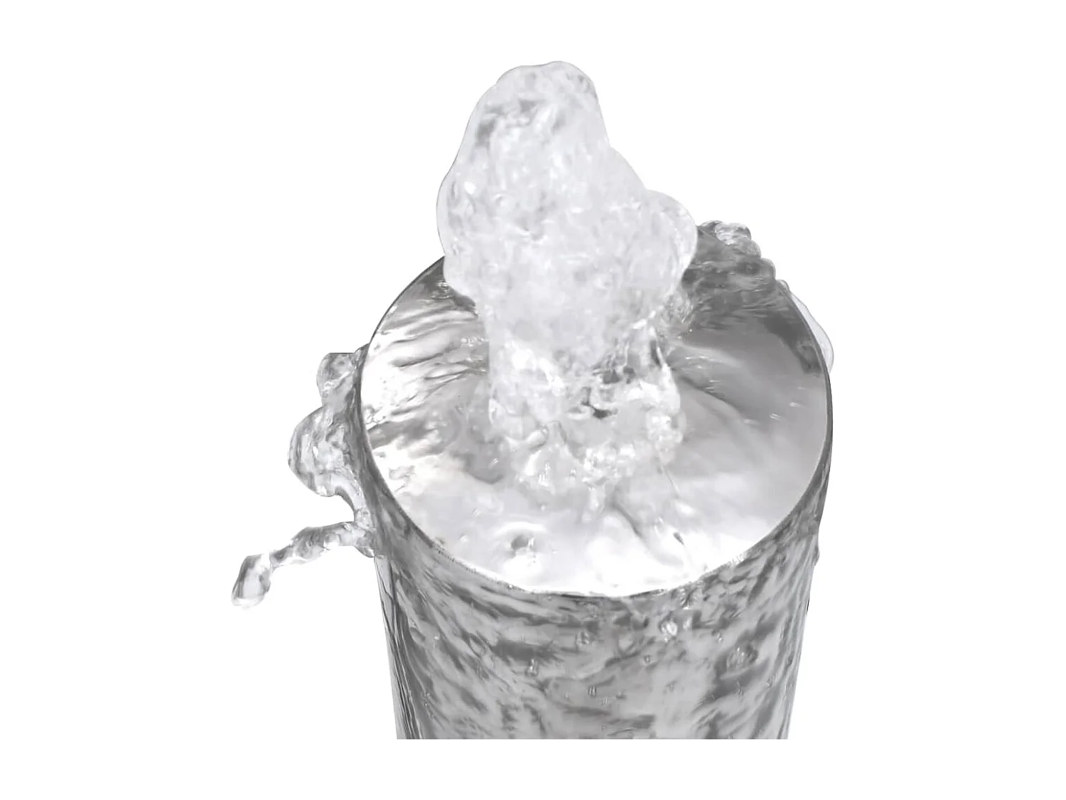Fontaine de jardin Argenté 48x34x153 Acier inoxydable