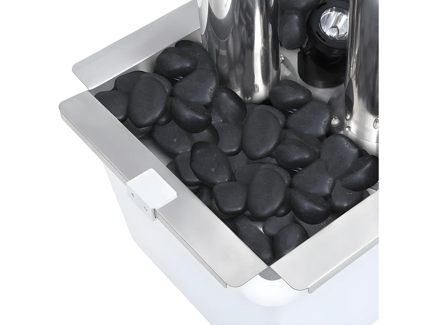 Fontaine de jardin Argenté 48x34x153 Acier inoxydable