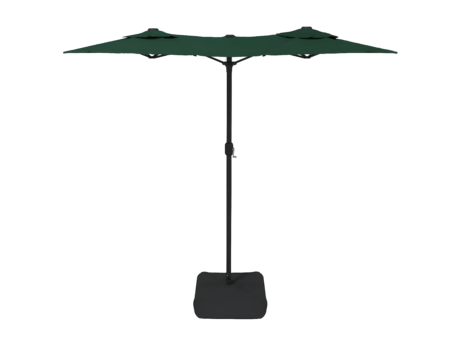 Parasol à double tête avec LED vert 316x240