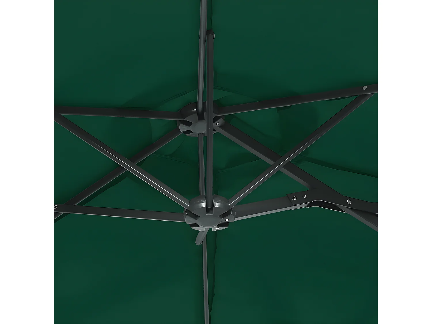 Parasol à double tête avec LED vert 316x240