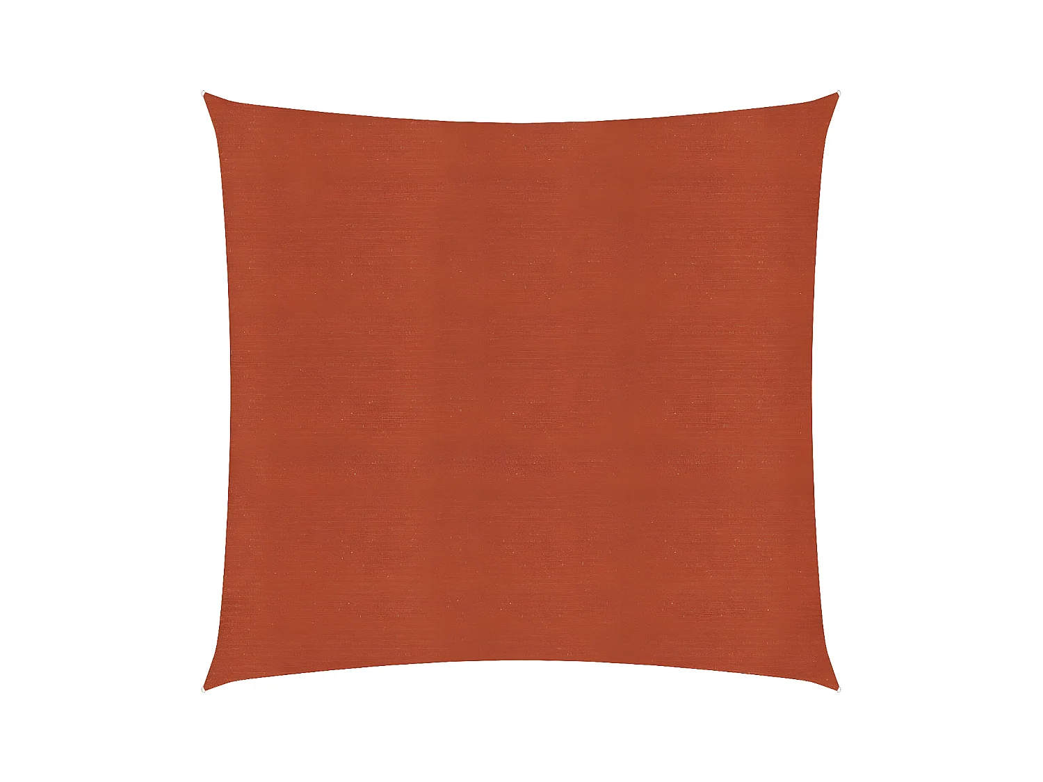 Voile d'ombrage 160 g-m² Terre cuite 6x6 m PEHD