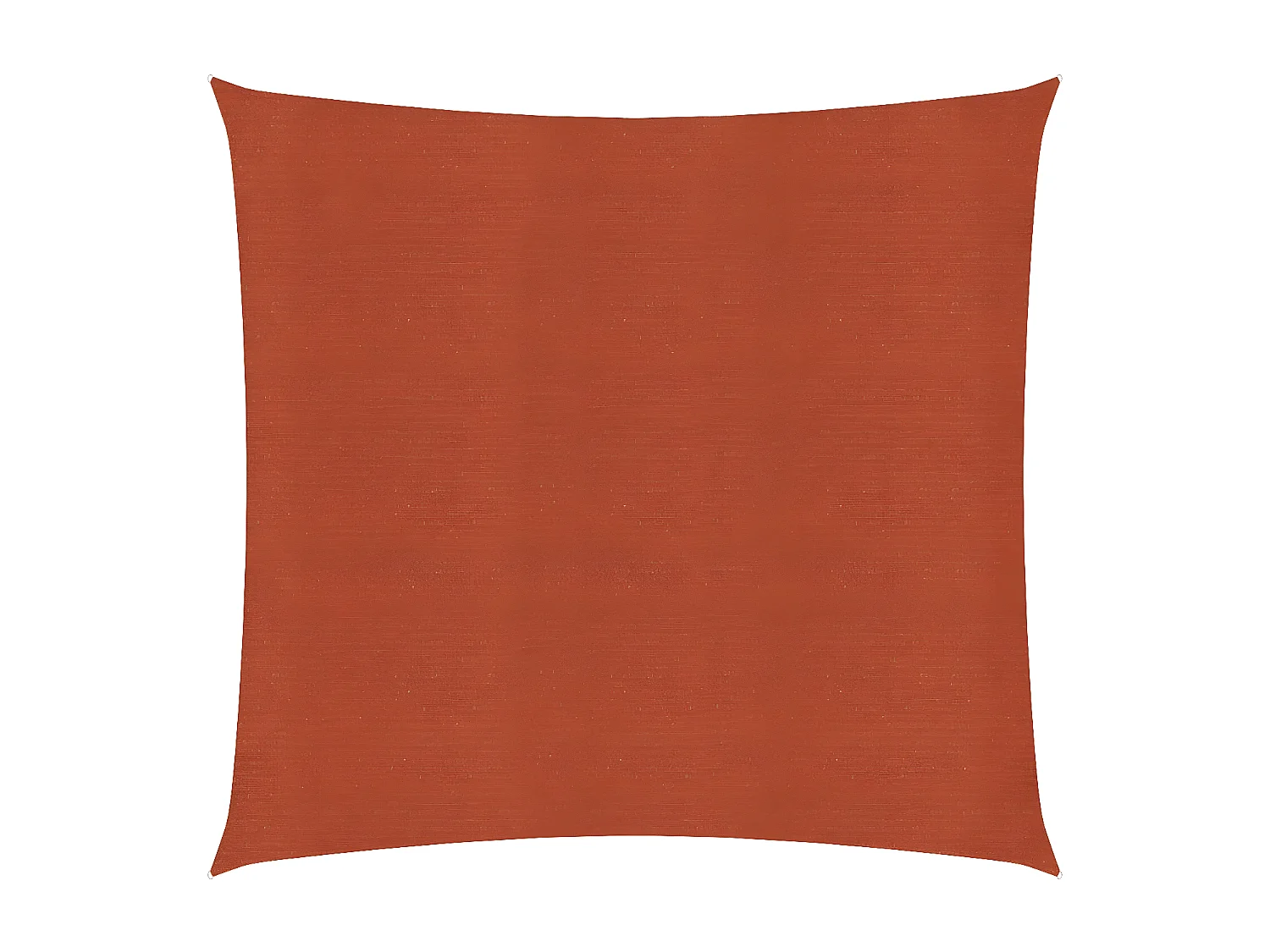 Voile d'ombrage 160 g-m² Terre cuite 6x6 m PEHD