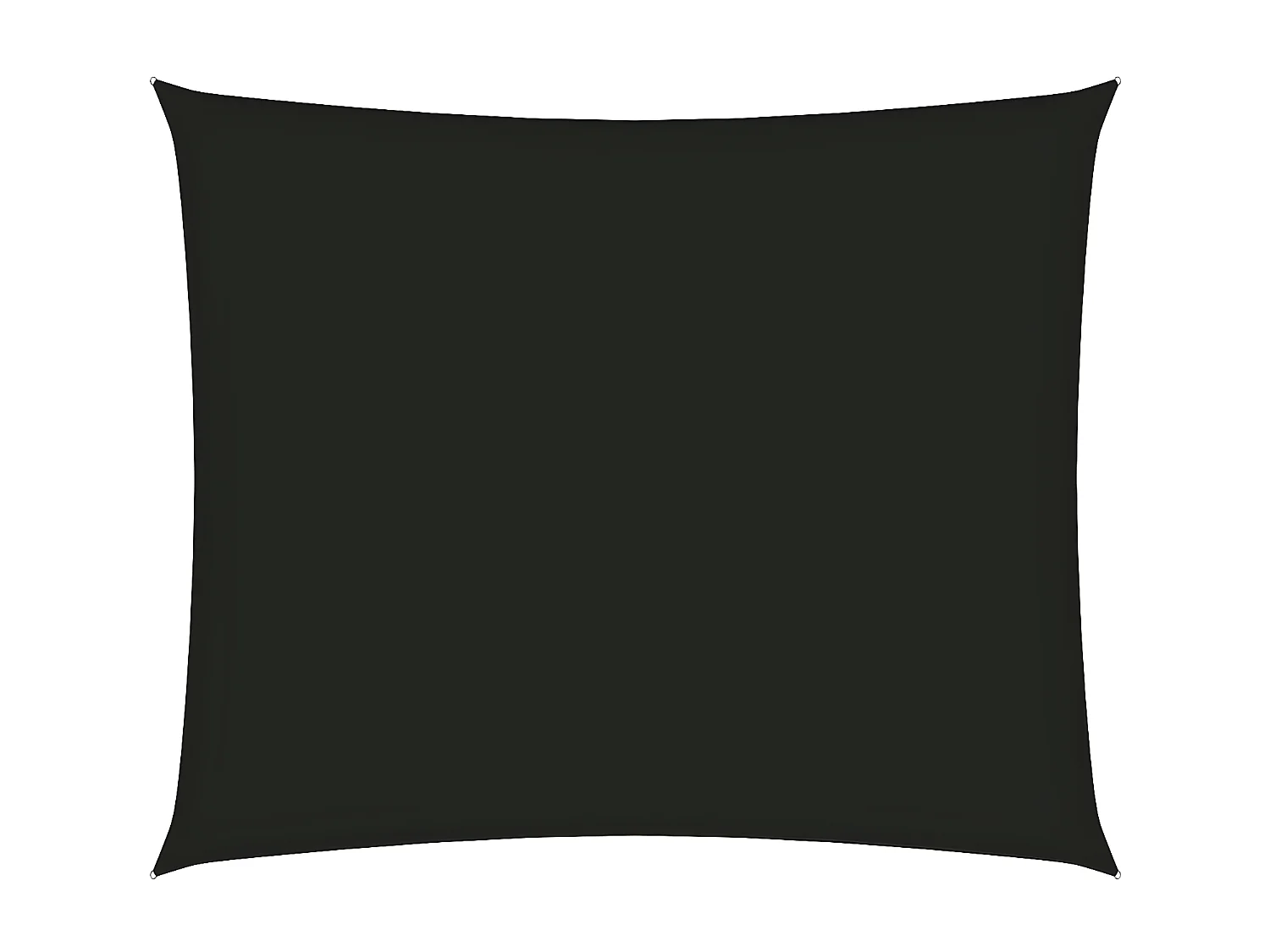 Voile de parasol Tissu Oxford rectangulaire 5x6 m Noir