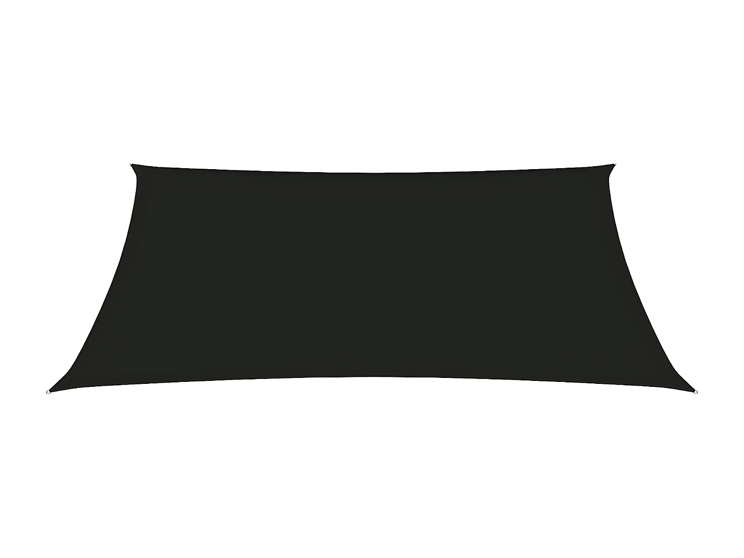 Voile de parasol Tissu Oxford rectangulaire 5x6 m Noir