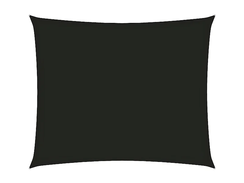 Voile de parasol Tissu Oxford rectangulaire 5x6 m Noir