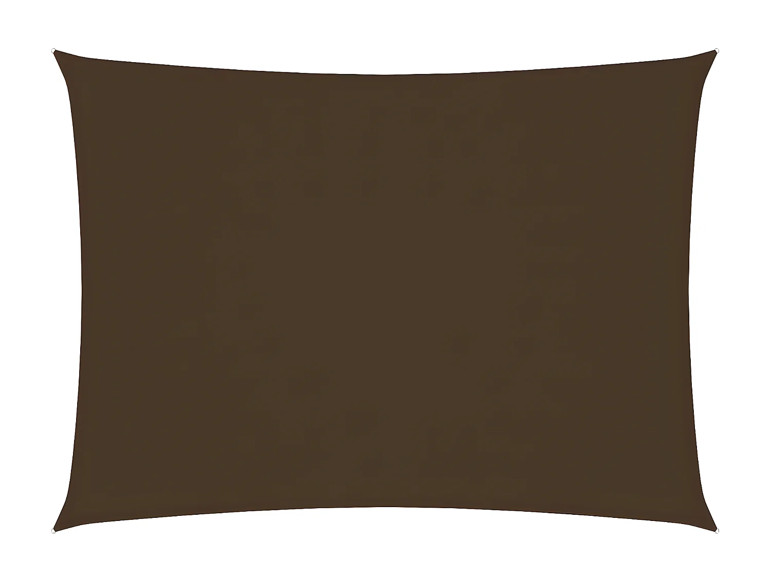 Voile de parasol Tissu Oxford rectangulaire 4x5 m Marron