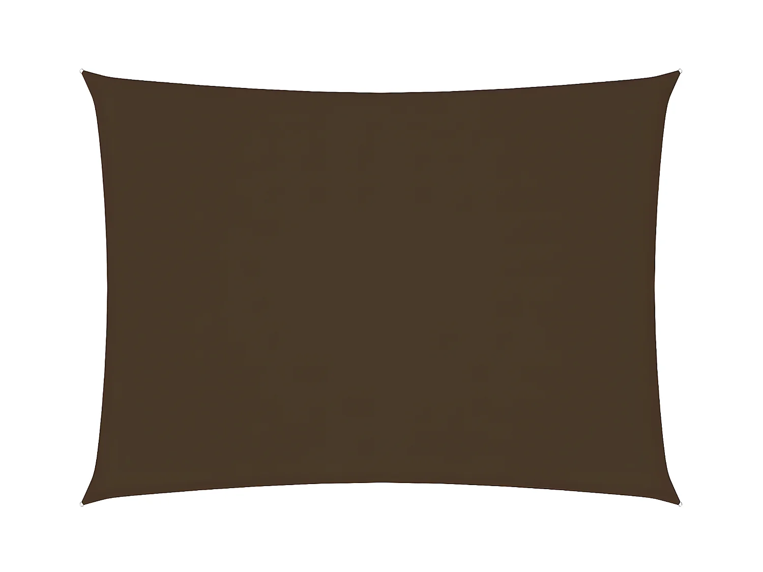 Voile de parasol Tissu Oxford rectangulaire 4x5 m Marron