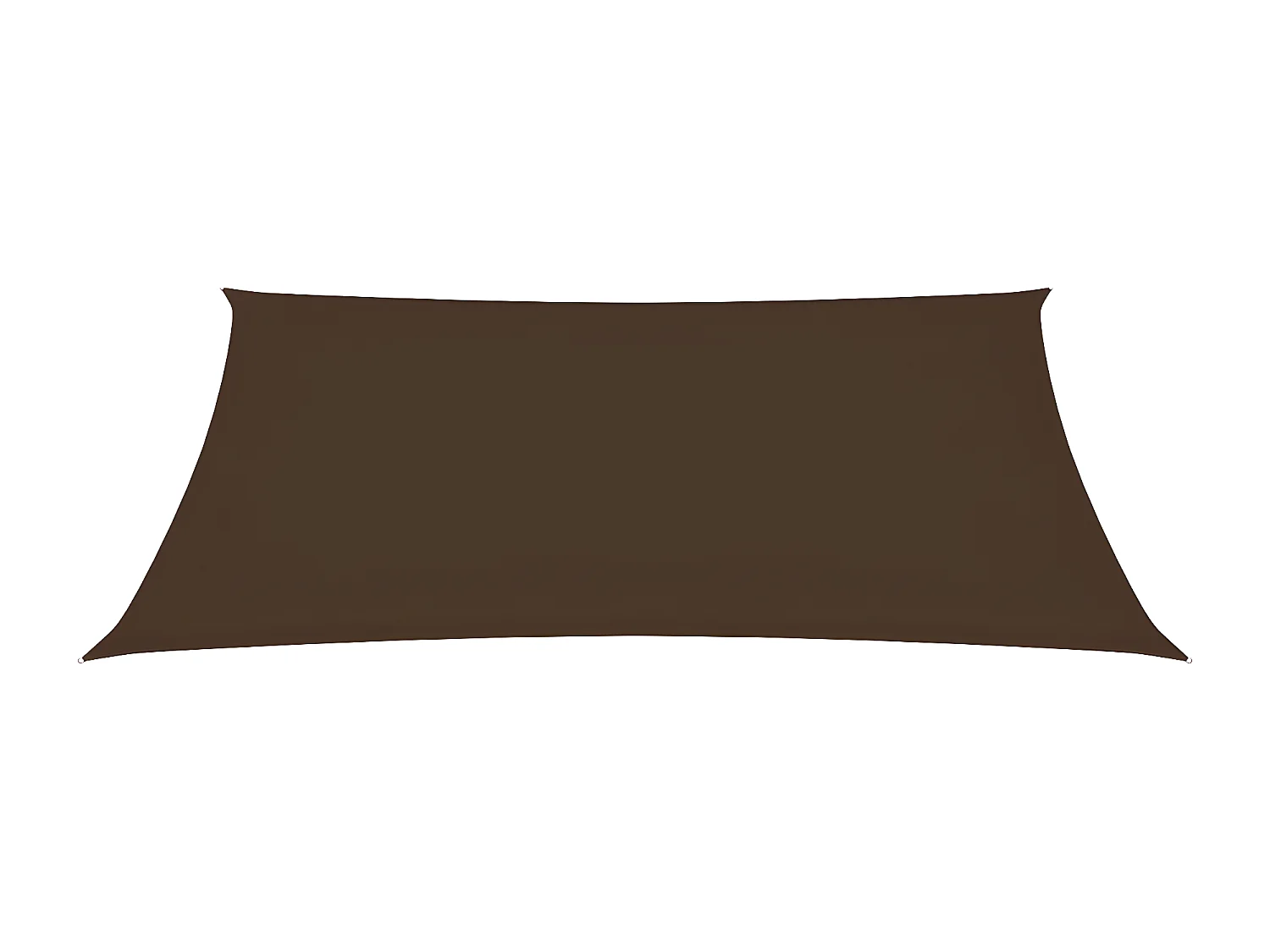 Voile de parasol Tissu Oxford rectangulaire 4x5 m Marron