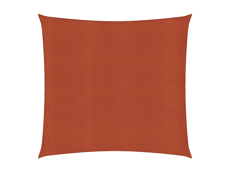 Voile d'ombrage 160 g-m² Terre cuite 4x4 m PEHD