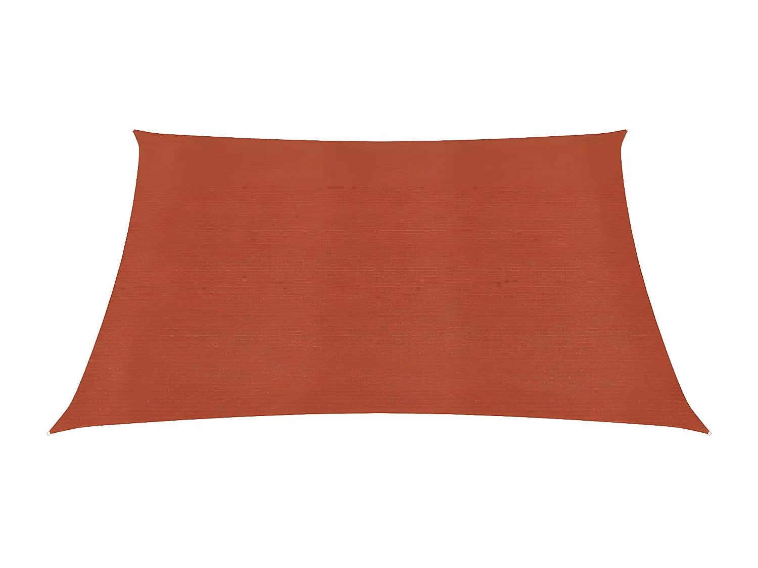 Voile d'ombrage 160 g-m² Terre cuite 4x4 m PEHD