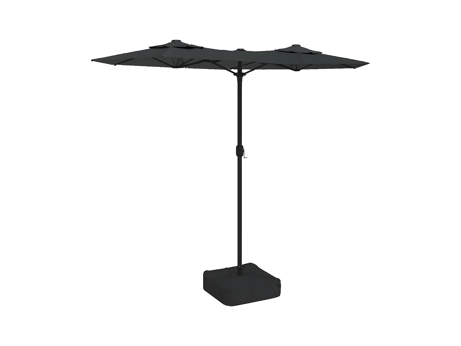 Parasol à double tête avec LED anthracite 316x240
