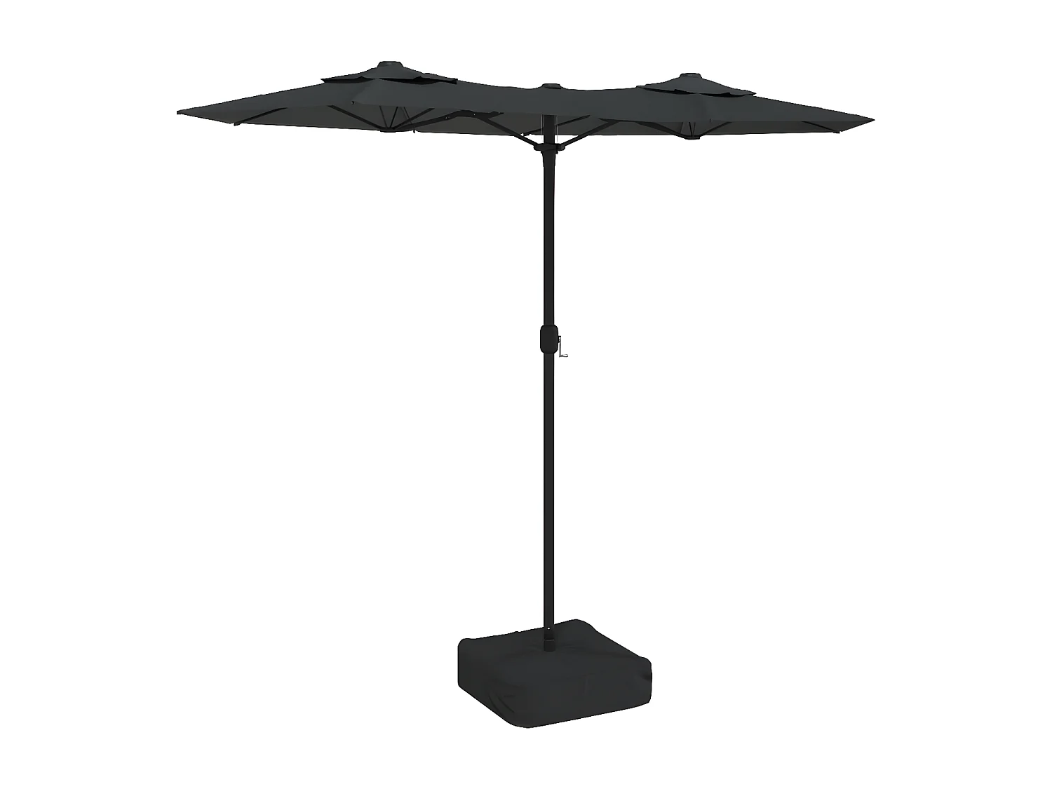 Parasol à double tête avec LED anthracite 316x240