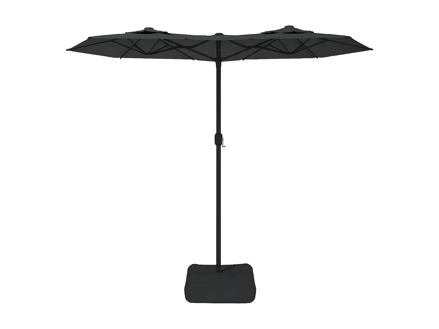 Parasol à double tête avec LED anthracite 316x240