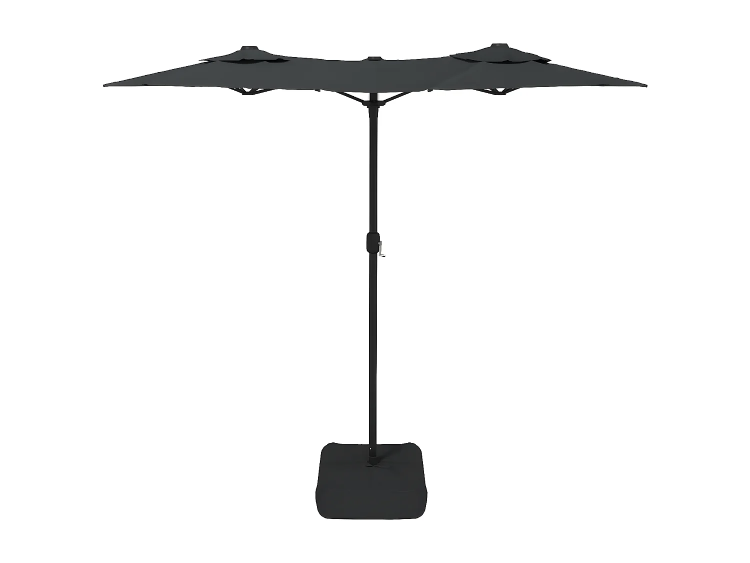 Parasol à double tête avec LED anthracite 316x240