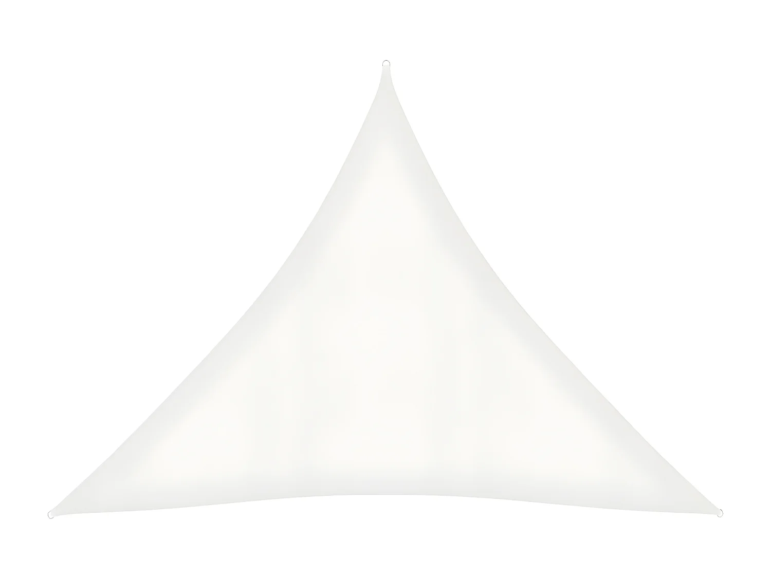 Voile d'ombrage 160 g-m² Blanc 6x6x6 m PEHD