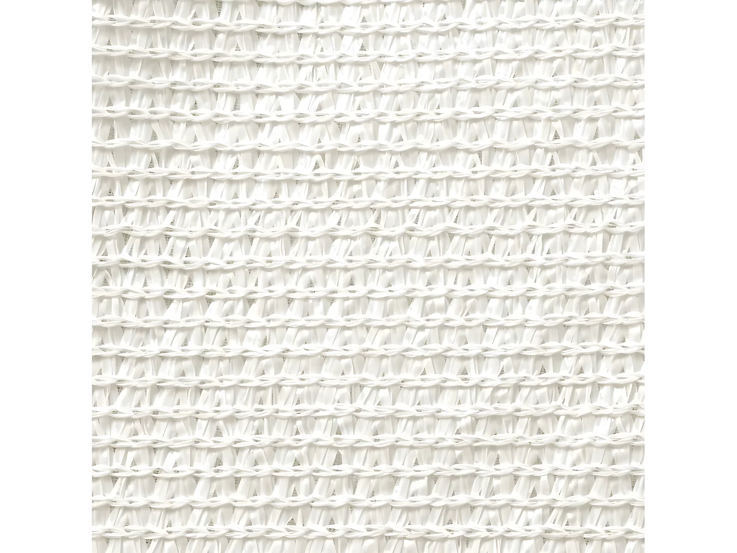 Voile d'ombrage 160 g-m² Blanc 6x6x6 m PEHD