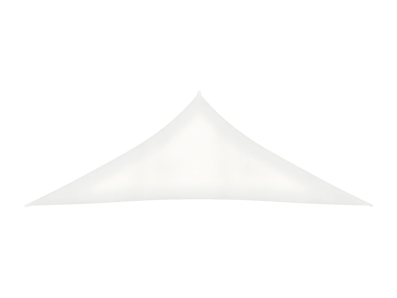 Voile d'ombrage 160 g-m² Blanc 6x6x6 m PEHD