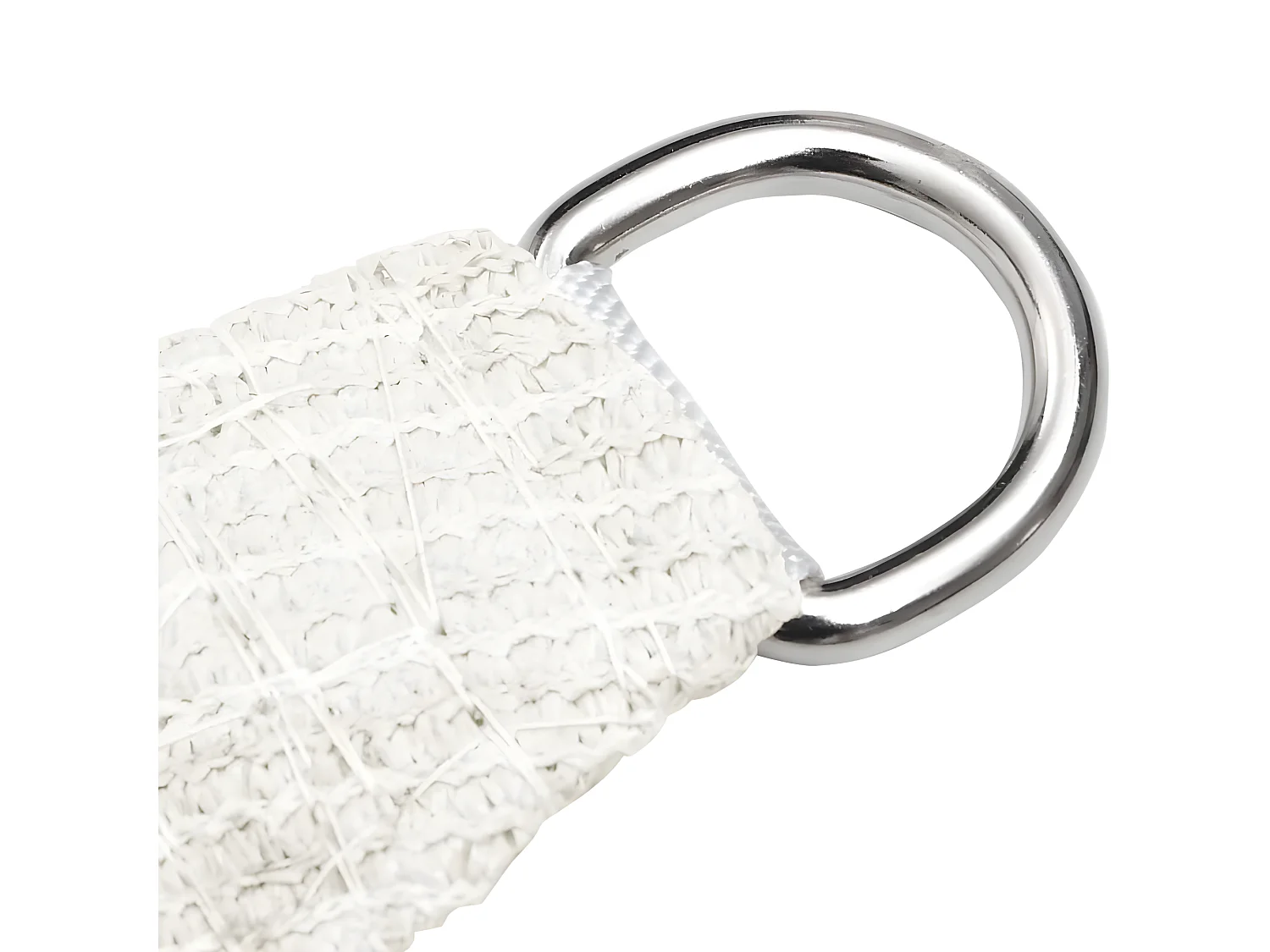 Voile d'ombrage 160 g-m² Blanc 6x6x6 m PEHD