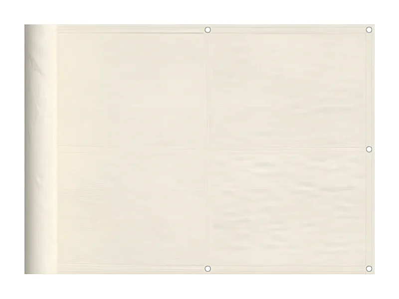 Écran de balcon crème 75x1000 100% polyester oxford