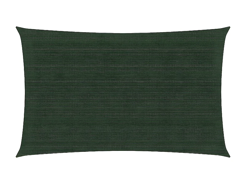 Voile d'ombrage 160 g-m² Vert foncé 3x6 m PEHD