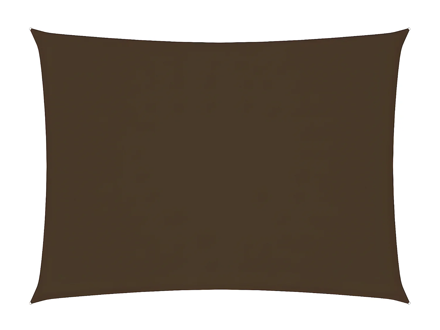 Voile de parasol Tissu Oxford rectangulaire 6x7 m Marron
