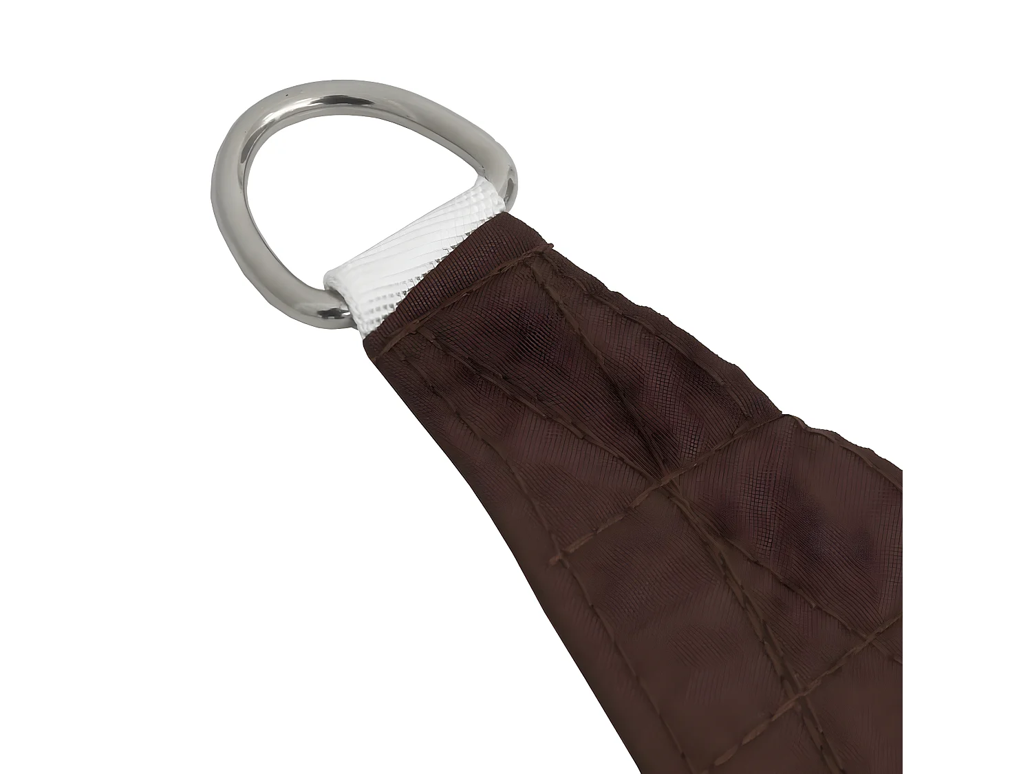 Voile de parasol Tissu Oxford rectangulaire 6x7 m Marron