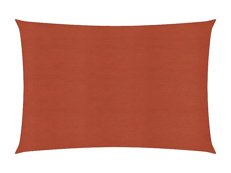 Voile d'ombrage 160 g-m² Terre cuite 2,5x4,5 m PEHD