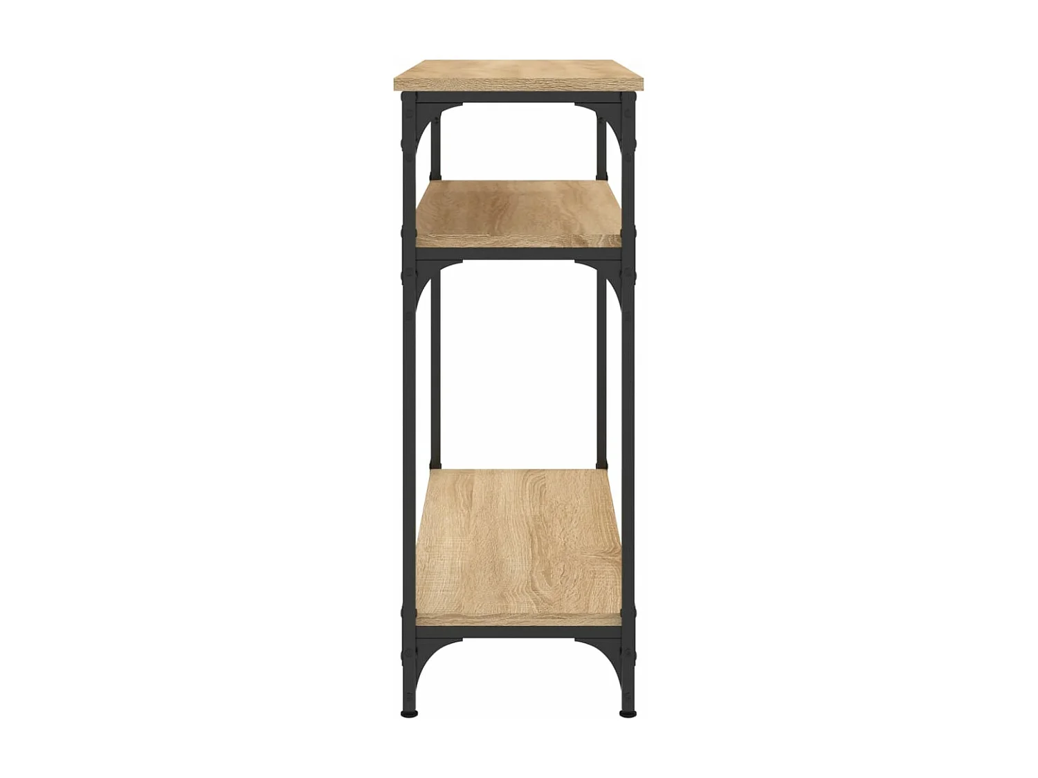 Table console chêne sonoma 75x29x75 bois d'ingénierie