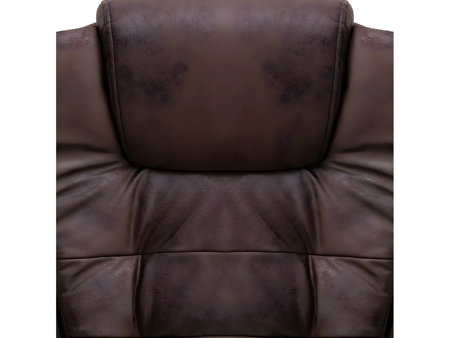 Chaise de bureau de massage Marron foncé Cuir véritable