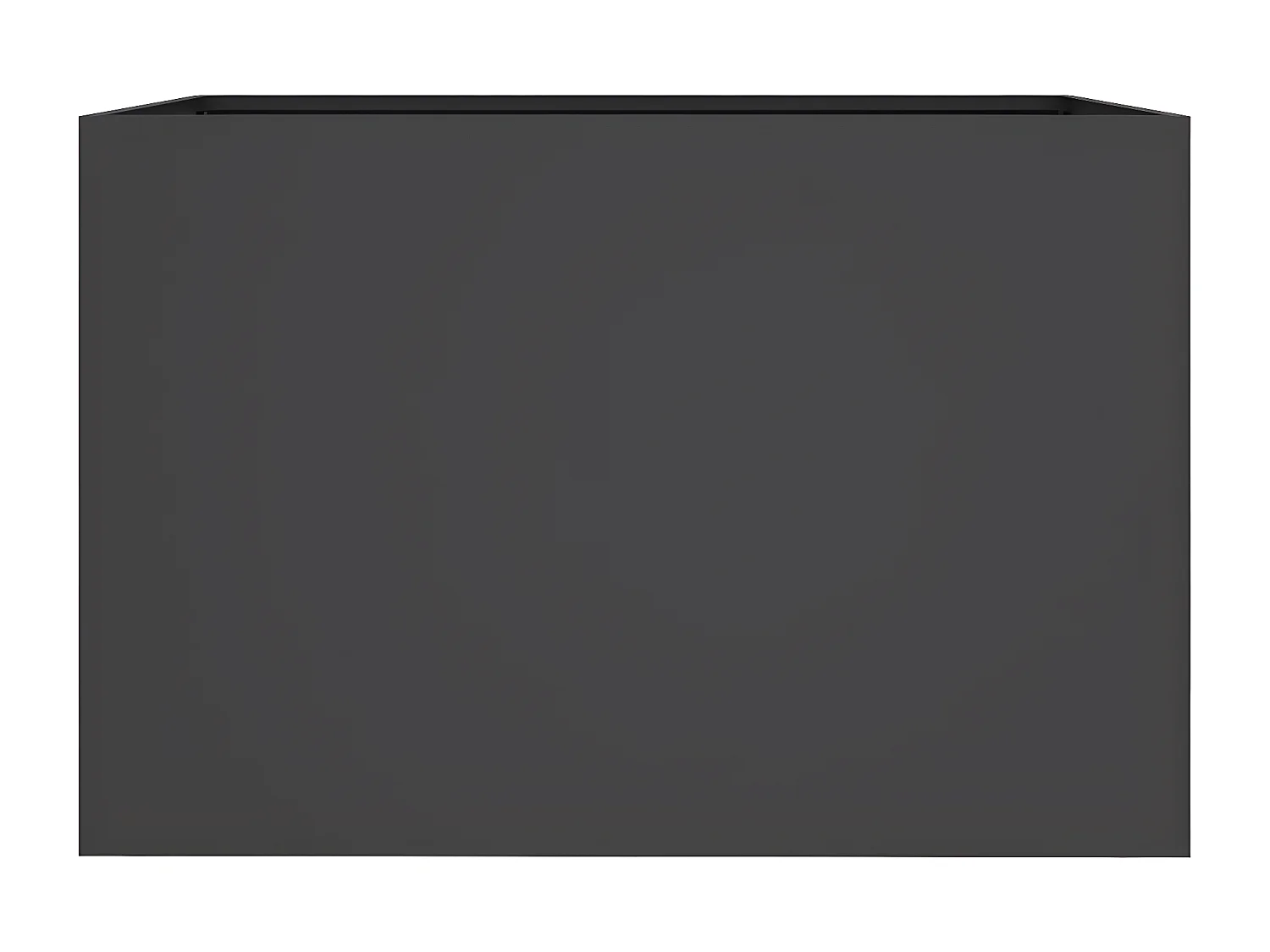 Jardinière noir 62x40x39 acier laminé à froid