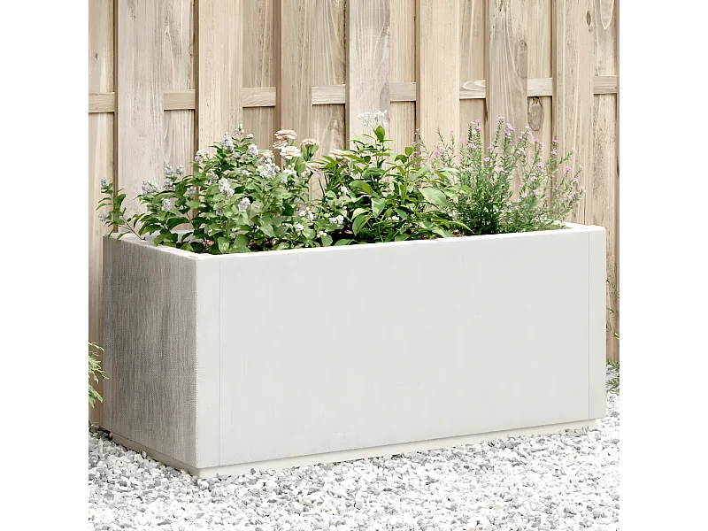 Jardinière blanc 80x36x35 PP