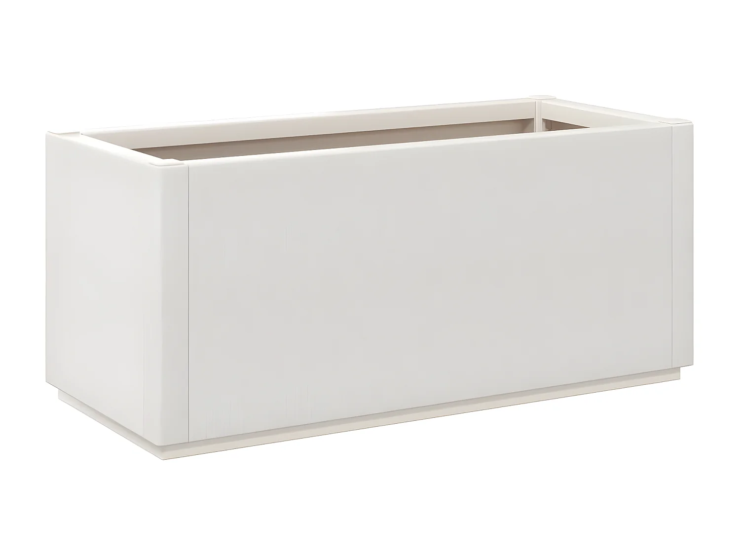 Jardinière blanc 80x36x35 PP