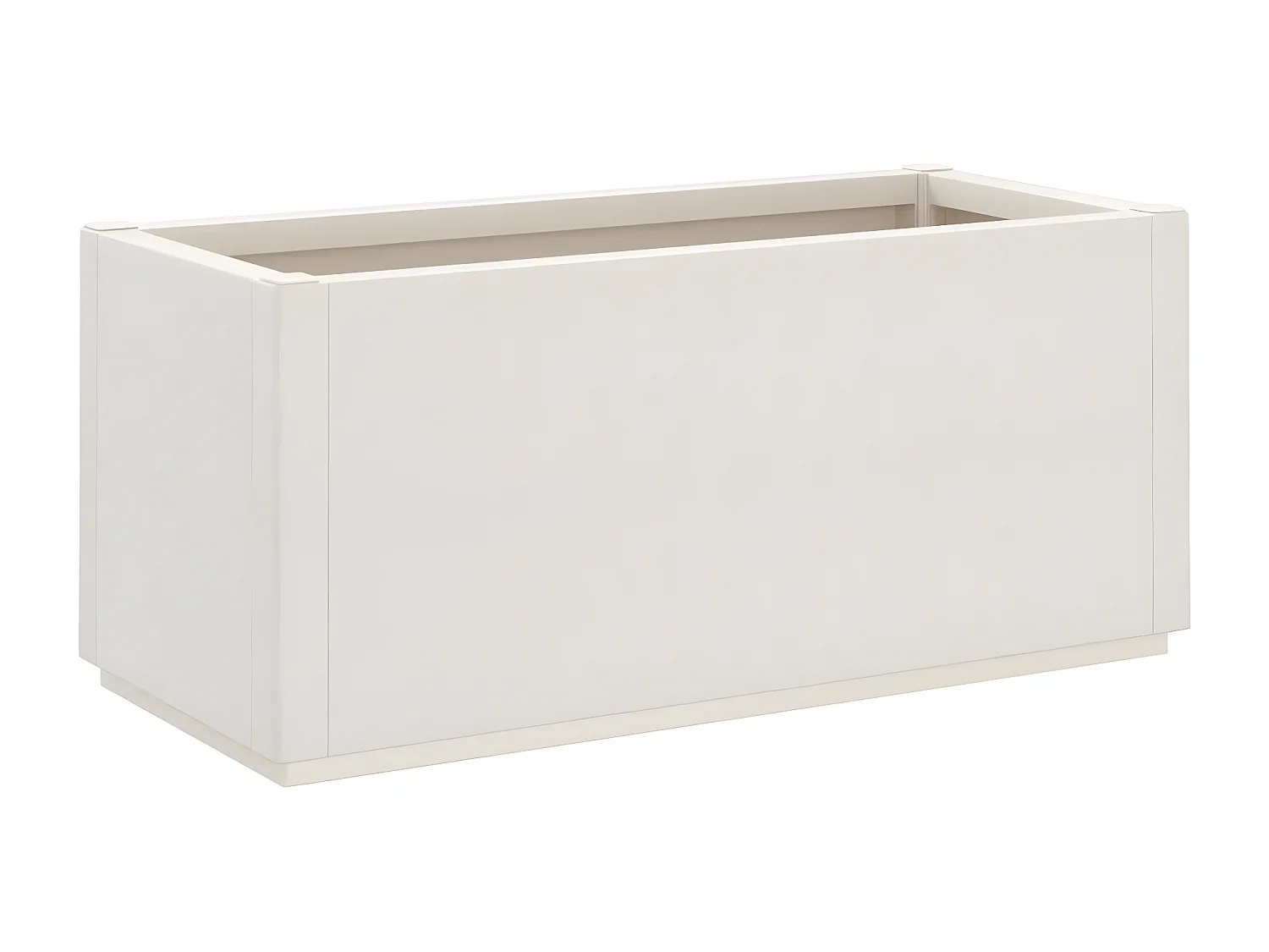 Jardinière blanc 80x36x35 PP