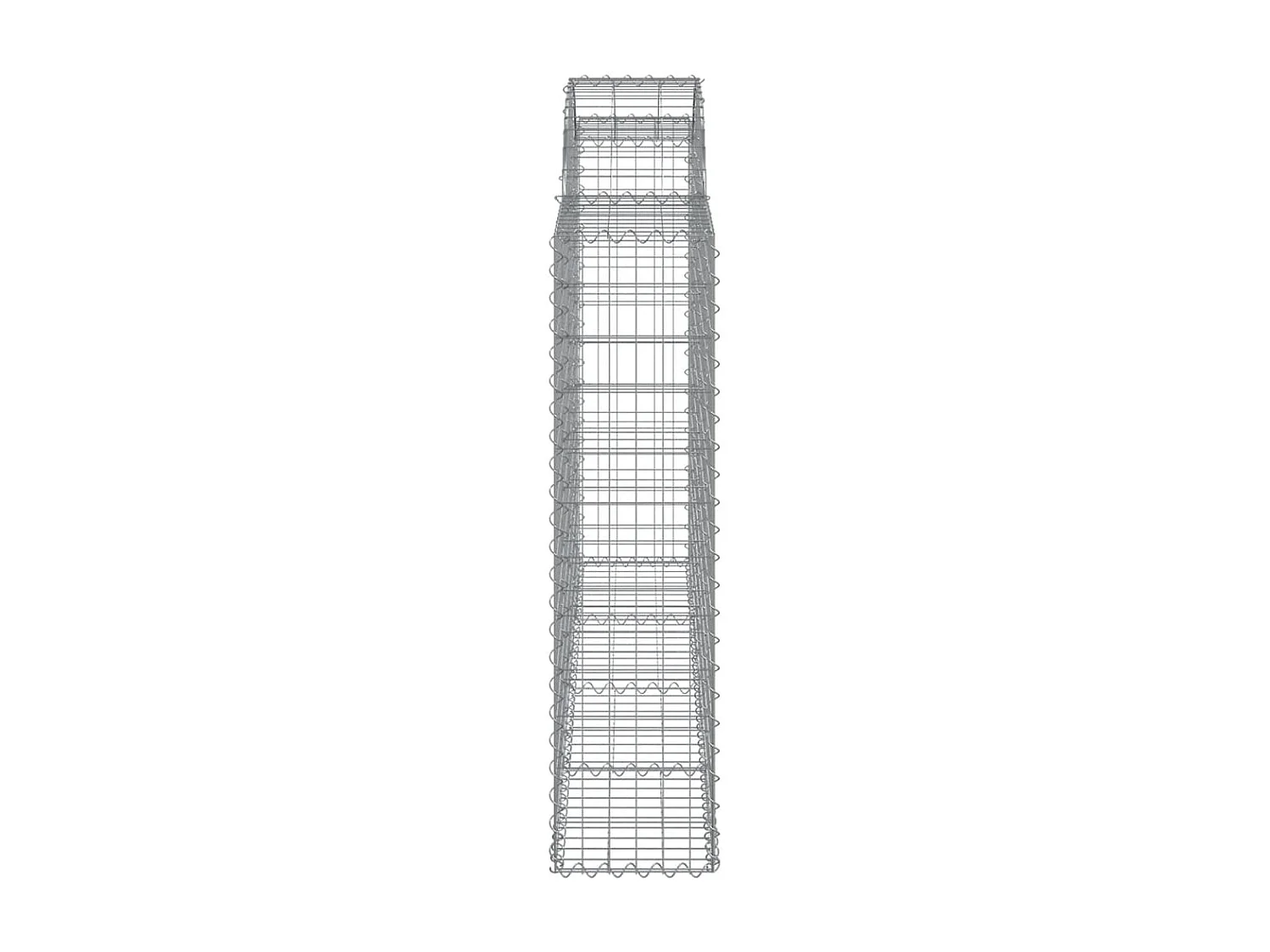 Paniers à gabions arqués 15 pcs 200x30x120-140 Fer galvanisé
