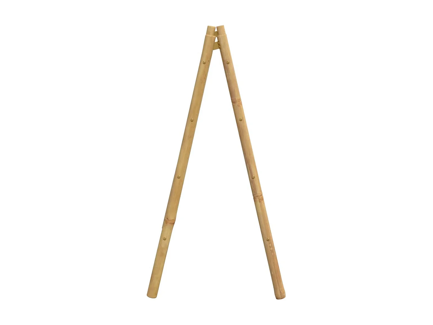 Échelle à serviettes double avec 4 échelons 90x50x100 bambou