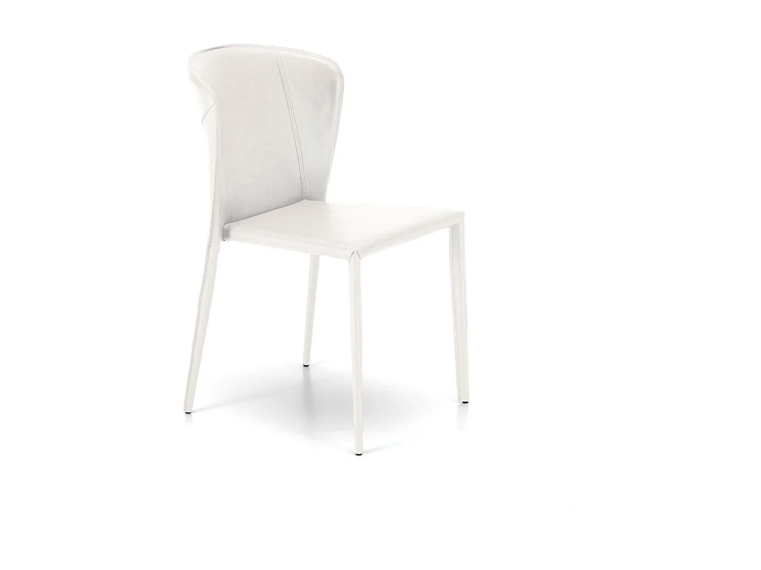 Break - Witte kunstleren stoel 4 st