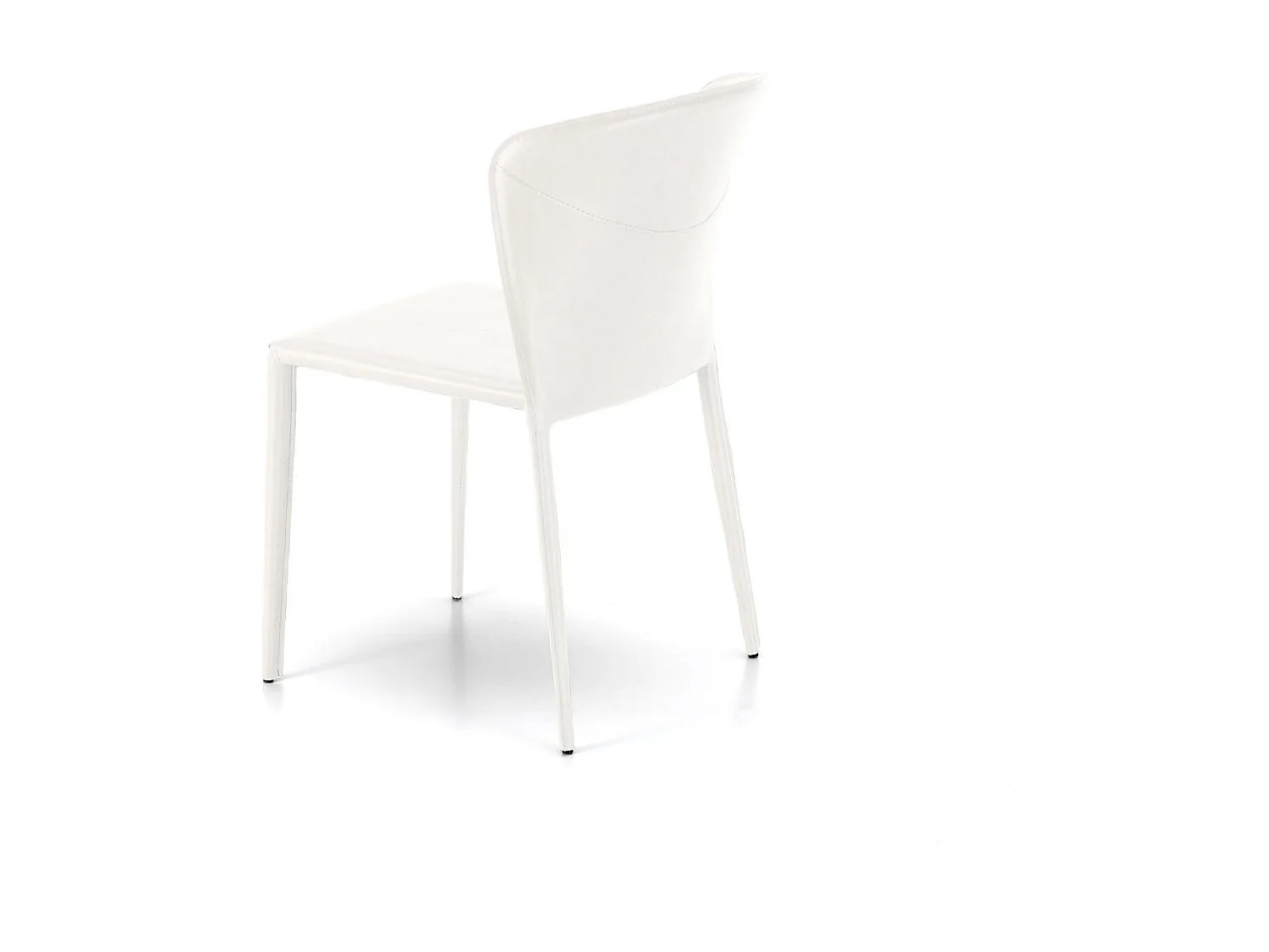 Break - Witte kunstleren stoel 4 st