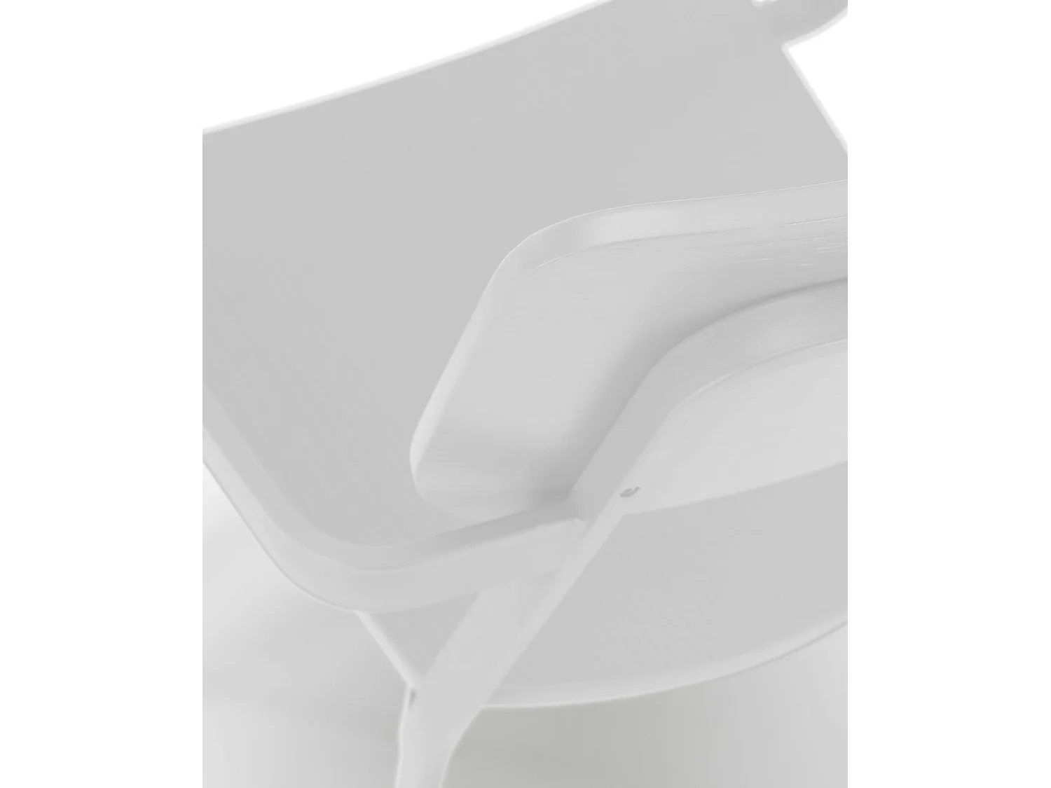 Table basse Woody Chaise en bois blanc 4 pcs