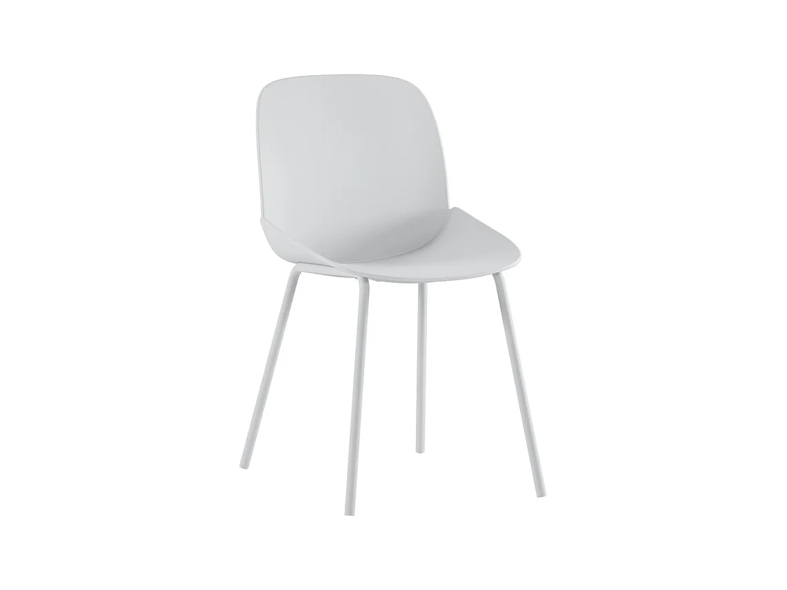 Eva Chaise en polypropylène blanc 4 pcs